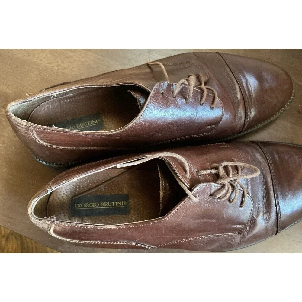 Giorgio Brutini Cap Toe Leather Dress shoes Men’s Size 10
